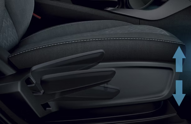 Height adjustable seat